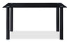 Onyx Dining Table with Glass Top, 55\"W - Black