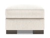Made in Canada Customizable Sofa Lab Track 24\" Chenille Fabric Ottoman - Luxury Sand Beige
