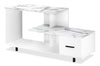 Sara 48\" Modern TV Stand with Storage and Cable Management for TVs up to 35\"- White