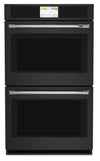Cafe 30\" 10 Cu. Ft. Electric Double Wall Oven with True European Convection - Matte Black - CTD90DP3ND1