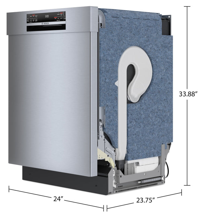 Bosch 800 Series Smart Dishwasher with CrystalDry™ and Third Rack - SHE78CM5N