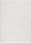Harlow White Shag Area Rug - 5' x 7'