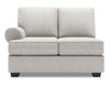 Sofa Lab Roll LAF Loveseat - Luxury Silver