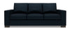 Made in Canada Customizable Sofa Lab Track 85\" Chenille Fabric Sofa Bed with Track Arms - Luxury Indigo Blue