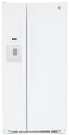 GE 33\" 23.2 Cu. Ft. Side-by-Side Refrigerator - White - GSS23GGPWW