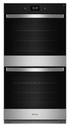 Whirlpool 27\" 8.6 Cu. Ft. Electric Double Wall Oven with True Convection - Fingerprint Resistant Stainless Steel - WOED7027PZ