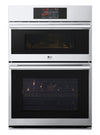 LG Studio 30\" 6.4 Cu. Ft. Electric Combination Wall Oven with True Convection - Smudge Proof Stainless Steel - WCES6428F