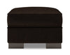 Made in Canada Customizable Sofa Lab Track 24\" Chenille Fabric Ottoman - Luxury Chocolate Brown