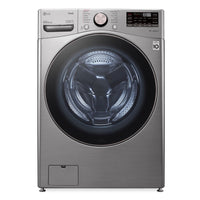 LG 5.2 Cu. Ft. Smart Front-Load High-Efficiency Steam Washer - Graphite Steel - Stackable - WM3850HV…