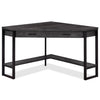 Christiana 42\" Corner Office Desk with Drawer - Black