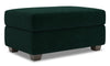Made in Canada Customizable Sofa Lab The Trunk 39\" Velvet Fabric Storage Ottoman - Hunter Green