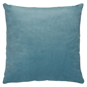Velvet-Look Accent Pillow - Light Blue 