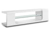 Pierce 60\" Modern TV Stand with Storage and Cable Management for TVs up to 65\"- White