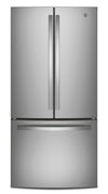 GE 33\" 18.6 Cu. Ft. French-Door Refrigerator - Stainless Steel Fingerprint Resistant - GWE19JYLFS