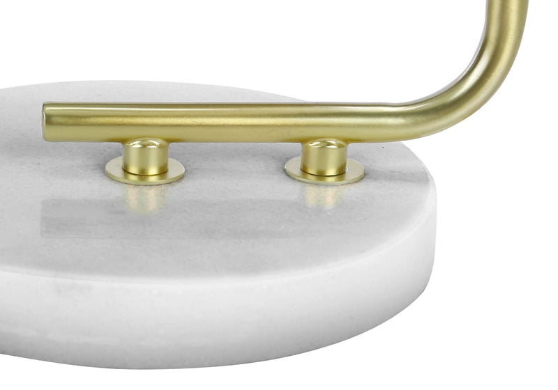 20\" Gold with Marble Base Table Lamp