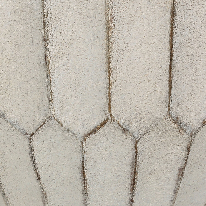 24\" Cream Textured Resin Table Lamp