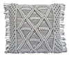 Macrame Accent Pillow - Grey