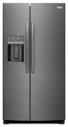 Frigidaire Gallery 36.1\" 22.3 Cu. Ft. Counter-Depth Side-by-Side Refrigerator - Smudge-Proof® Black Stainless Steel - GRSC2352AD