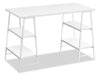Jonnie 47.25\" Office Desk with Sawhorse-style Legs - White