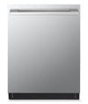 LG Studio 24\" 40 dBA Built-In Top-Control Smart Dishwasher with QuadWash®Pro - Smudge Proof Stainless Steel - SDWB24S3