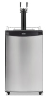 Danby 20.5\" 5.4 Cu. Ft. Dual Tap Keg Cooler - Stainless Steel - DKC054A1BSL2DB