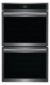 Frigidaire Gallery 30\" 5.3/5.3 Cu. Ft. Electric Double Wall Oven with Total Convection - Smudge-Proof® Black Stainless Steel - GCWD3067AD