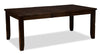 Talia Dining Table with 60-78\"W Extension - Brown