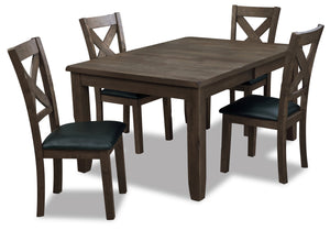 Talia 5-Piece Dining Package - Grey Brown