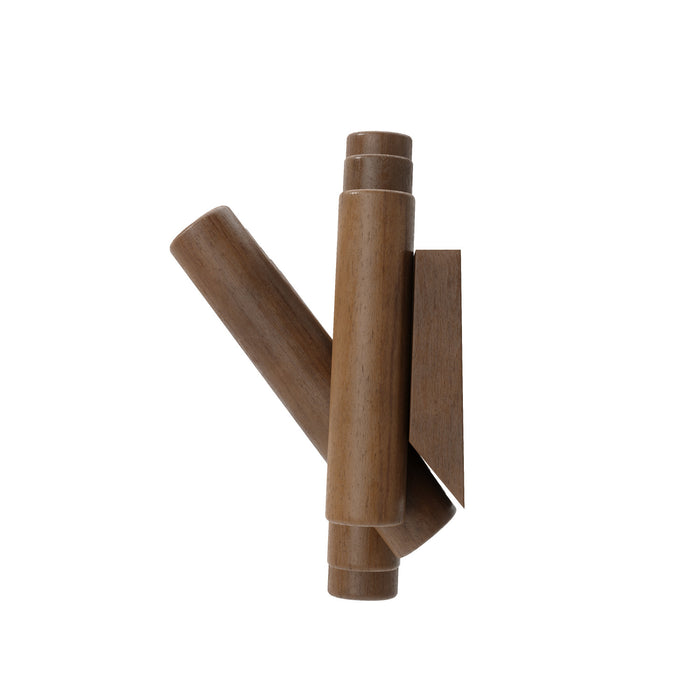 Umbra Picket Rail Wall Hooks - Aged Walnut