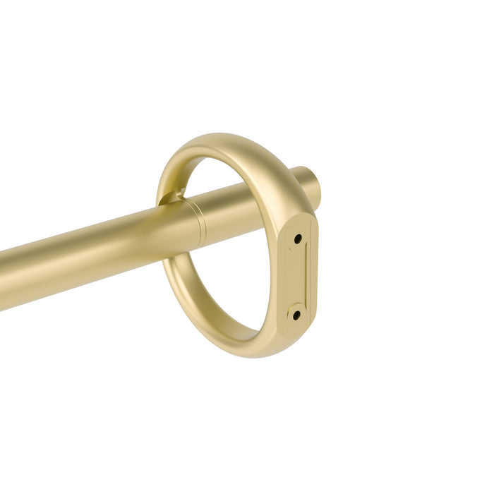 Umbra Ringlet Gold Expandable 1\" Curtain Rod - 42\"-120\" 