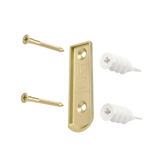 Umbra Ringlet Gold Expandable 1\" Curtain Rod - 42\"-120\" 