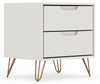 Manhattan Comfort Rockefeller Mid-Century Modern Nightstand with 2-Drawer