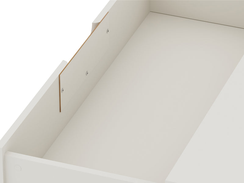 Manhattan Comfort Rockefeller Mid-Century Modern Dresser with 3-Drawers - Off White