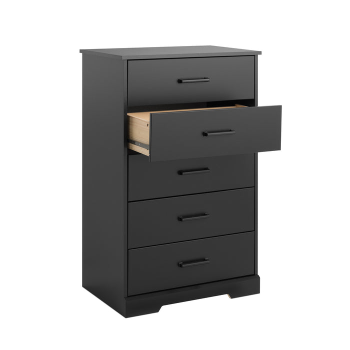 Prepac Rustic Ridge 27.5\" 5-Drawer Chest - Black