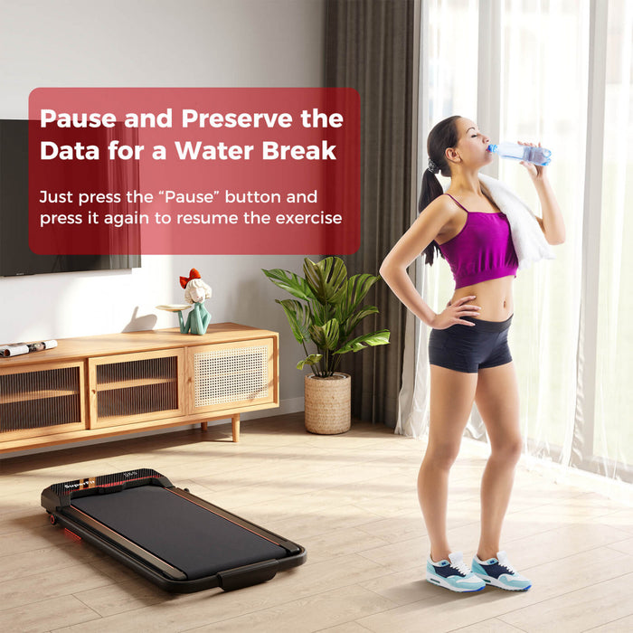 Costway 3 In 1 Folding Treadmill With Remote Control Led Display And App For Home Red