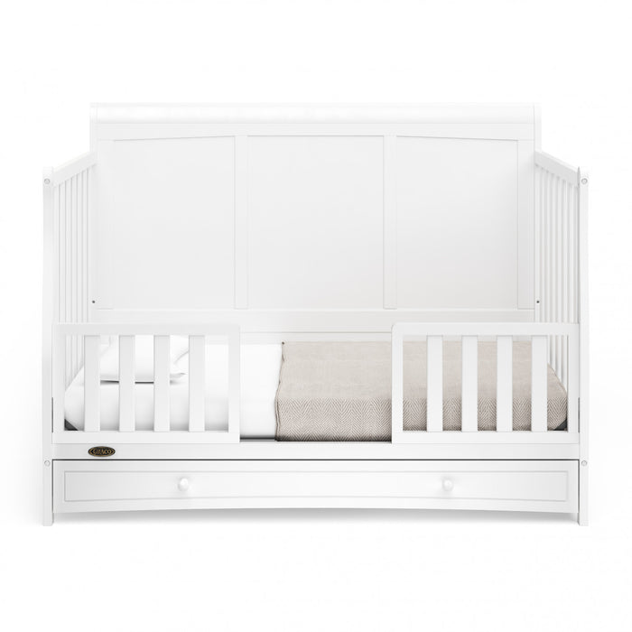Graco Asheville 4-in-1 Convertible Crib with Drawer - White