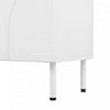 Serene 70.8 Inch Modern TV Cabinet with Curved Line Doors and Metal Legs, White | Serene Meuble TV Moderne 70.8 po avec Portes a Lignes Courbees et Pieds Metalliques, Blanc
