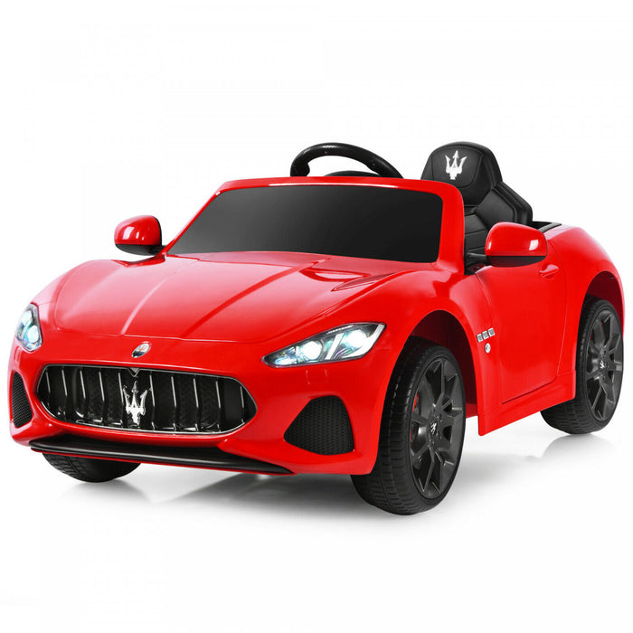 12v Kids Ride On Car Licensed Maserati Grancabrio W/remote Control & Music Red