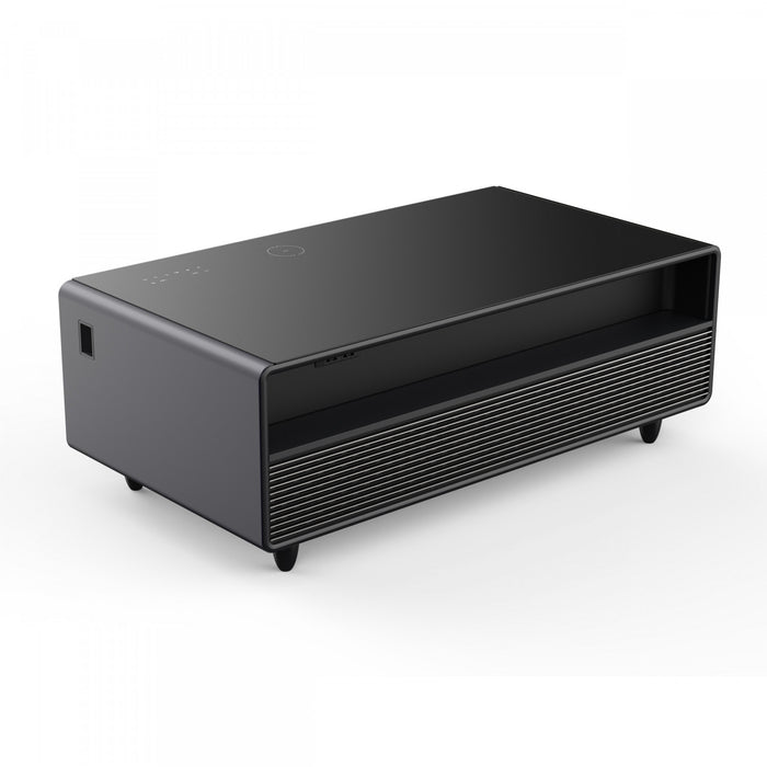 Forno Evoluto Tavolo 51\" Black Smart Coffee Table – Dual Refrigerator Drawers-FCTFR7006-51BLK