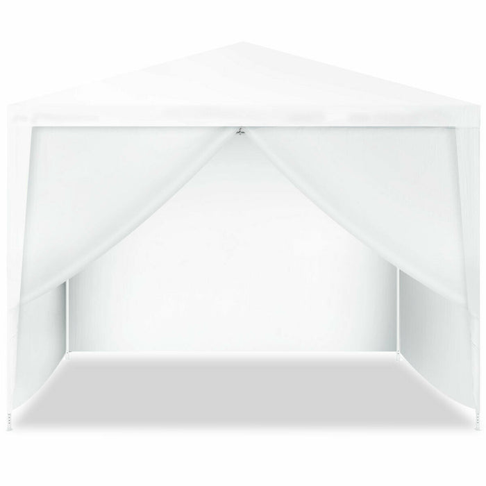 Costway 10'x10' Canopy Gazebo Party Wedding Event Tent Heavy Duty Side Walls