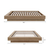 Marconi Platform Bed Frame Queen Bed | Lit Plateforme Marconi