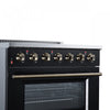 Forno Galiano 36 Inch Freestanding Electric range, 5 radiant burners, 5.36 cu.ft., Black - FFSEL6083-36BLK Electric Range | Cuisiniere electrique Galiano de 36 po, 5 foyers radiants, 5,36 pi³, noir – FFSEL6083-36BLK