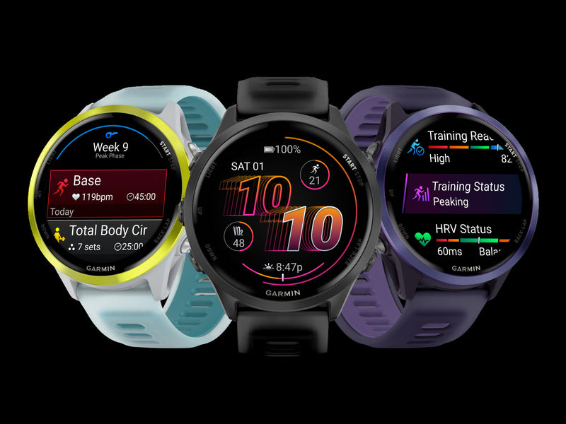 Garmin Forerunner 570 Smartwatch 47mm, Amoled, Indigo Aluminum, Purple/indigo, Gps Fitness Tracker, Running, 11-day Battery