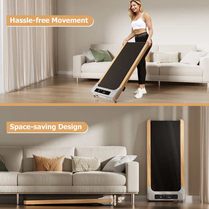 Goplus Walking Pad Under Desk Treadmill With Remote Control For Home/office Led Display