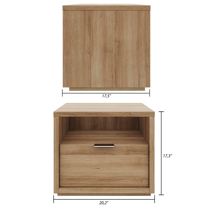 1-Drawer Modern Nightstand