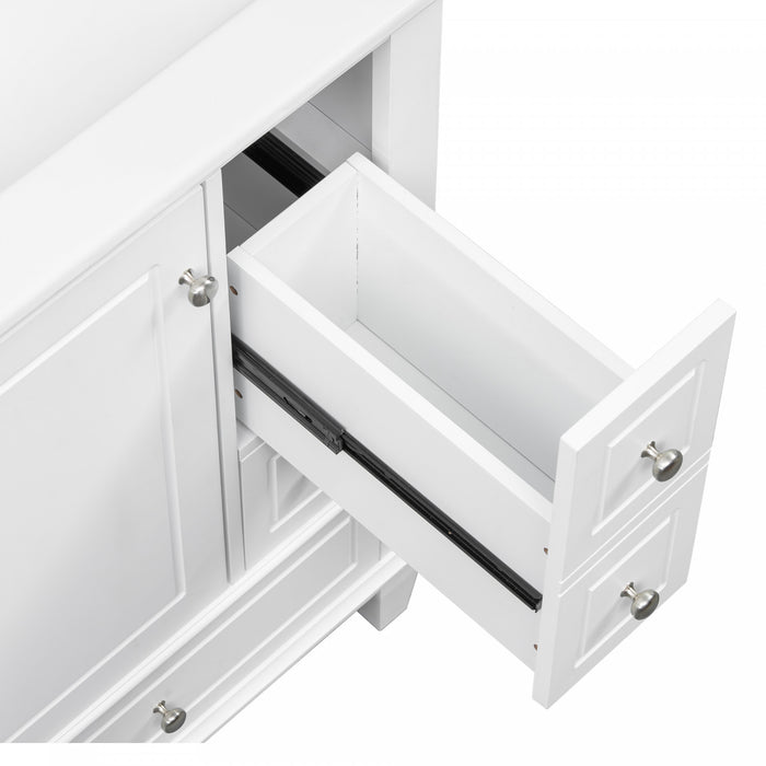 Sophia 24\" Bathroom Vanity with Ceramic Sink, White