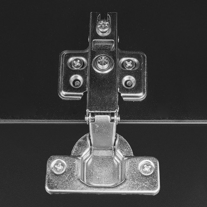 Ethan High-Gloss 35.4\" Long Coffee Table with Glass and LED Effect,Black