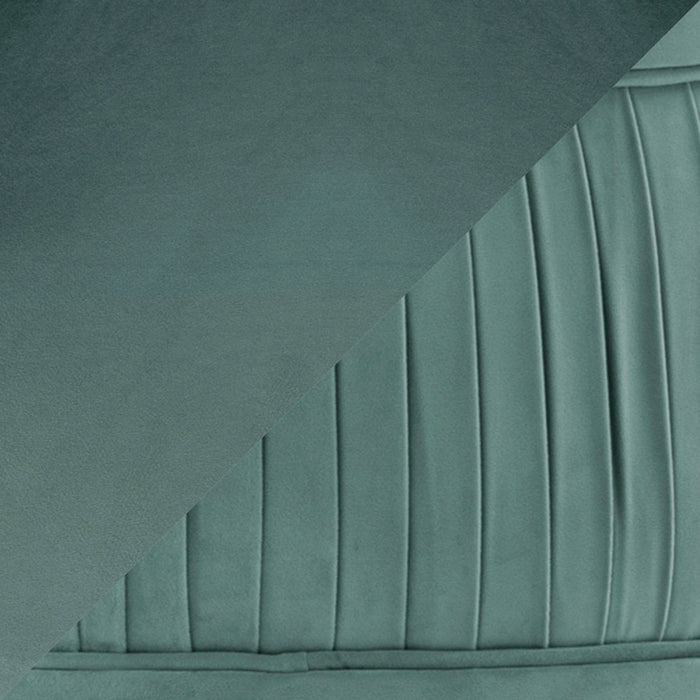 Kaya Modern Wood Velvet Dining Chair in Mint Green - Set of 2