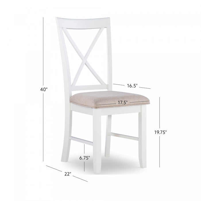 Jane Fabric Brown Dining Chair - Set of 2