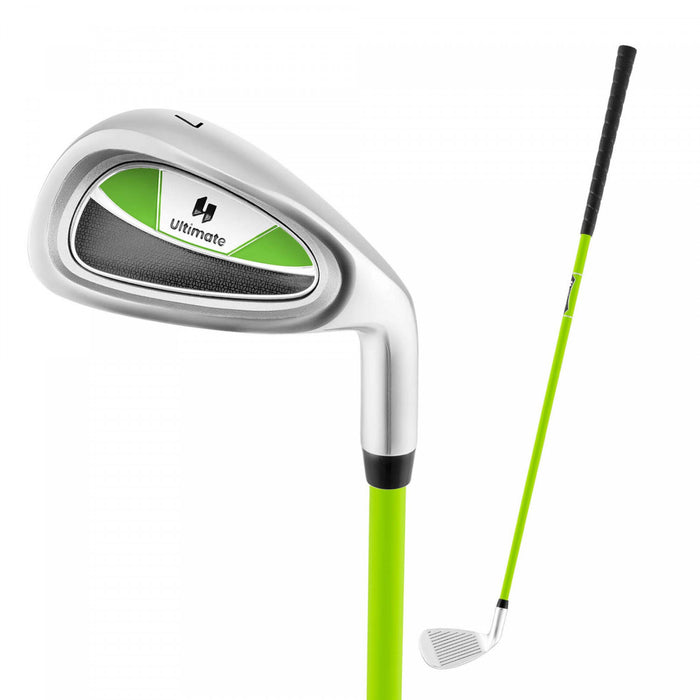 Ultimate Junior #7 Iron For Kids With Fiberglass Shaft & Headcover Junior Practice Golf Club Green